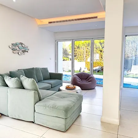 Sunset Family W Heated Pool - 1min Walk To 别墅 普罗塔拉斯